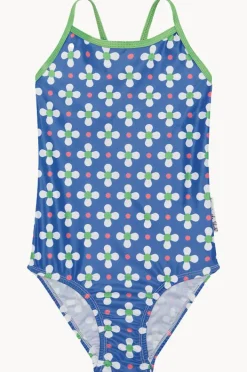 One Pieces|Babes In The Shade Teen Girls Clover One Piece Blue/white