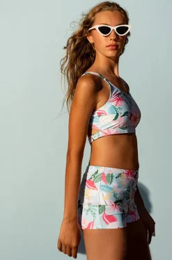 Bikini Sets|Minihaha Teen Girls Keely Crop Set Blue/Multi