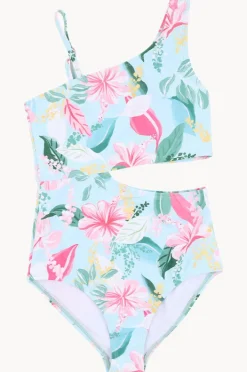 One Pieces|Minihaha Teen Girls Keely Cut Out One Piece Blue/Multi