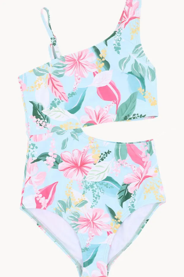 One Pieces|Minihaha Teen Girls Keely Cut Out One Piece Blue/Multi