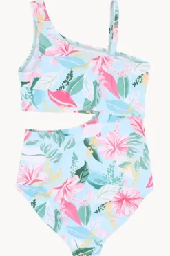 One Pieces|Minihaha Teen Girls Keely Cut Out One Piece Blue/Multi