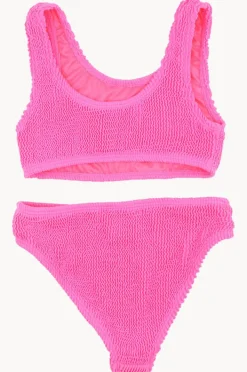 Bikini Sets|Minihaha Teen Girls Koa Crop Set Fluro pink