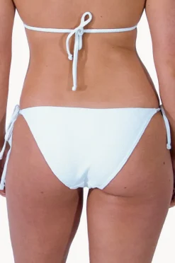 Bottoms|Base Swim Textured Tie Side Pant White