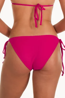 Bottoms|Base Swim Textured Tie Side Pant Deep raspberry