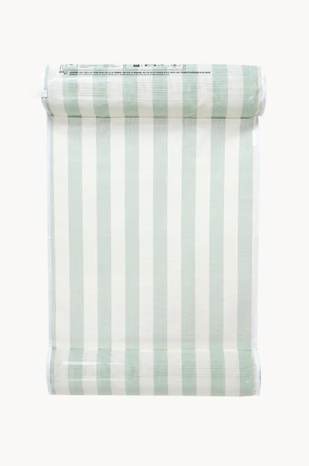 Water Hammocks|Pool Inflatables|Sunny Life The Vacay Stripe Mesh Hammock Float Sage