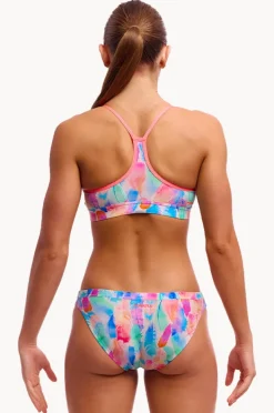 Bikini Sets|Funkita Tickle Pink Crop Set Blue/natural