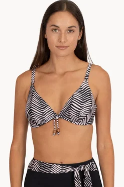 Bikini Tops|Baku Tidal Wave D/E Cup Underwire Bra Tidal wave black/tan