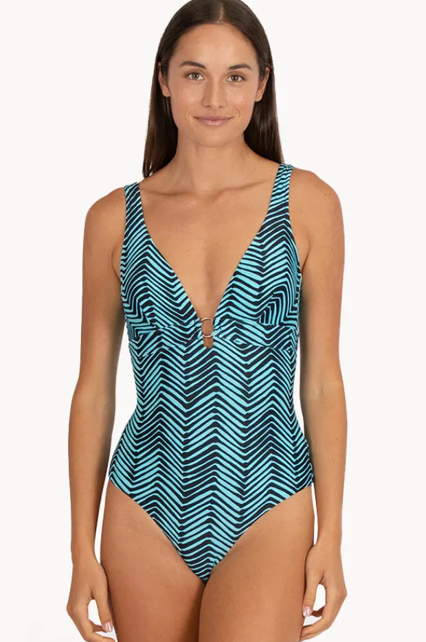 One Pieces|Baku Tidal Wave Longline One Piece Tidal wave seafoam