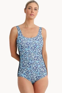 One Pieces|Poolproof Tide Pintuck One Piece Pacific