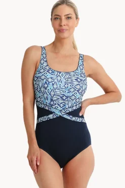 One Pieces|Poolproof Tide Splice One Piece Pacific