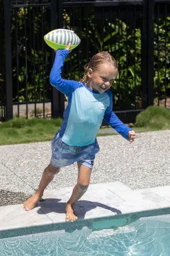 Beach & Pool Games|Sunny Life Tides Out Neoprene Football Citrus