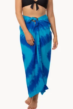 Sarongs|Sundrenched Tie Dye Tube Sarong Blue