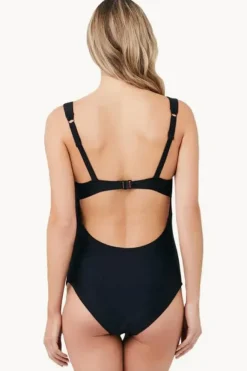 One Pieces|Ripe Maternity Tie Front One Piece Black