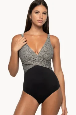 One Pieces|Nip Tuck Tintilating Tile Ava One Piece BLACK