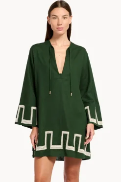 Overswim|Jets Tirari Nights Embroidered Mini Kaftan Palm