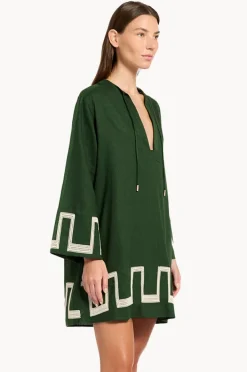 Overswim|Jets Tirari Nights Embroidered Mini Kaftan Palm