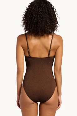 One Pieces|Jets Tirari Nights Minimal Tank One Piece Chocolate