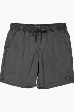 Boardshorts|Billabong Toddler Boys All Day Overdye Boardshort Washed black