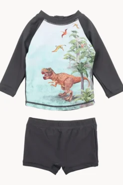 Rashies & Sunsuits|Minihaha Toddler Boys Rex Suntop Set Multi
