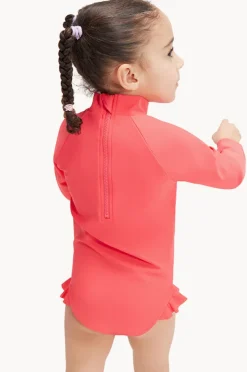Rashies & Sunsuits|Speedo Toddler Girls Sloth Long Sleeve Sunsuit Coral Pink