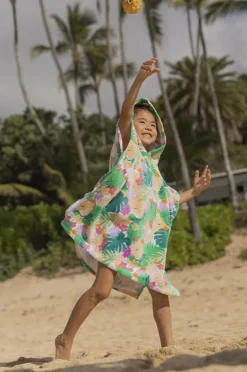 Towel Robes & Ponchos|Towel Robes & Ponchos|Roxy Toddler Girls Stay Magical Hooded Towel Tropical
