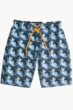 Boardshorts|Babes In The Shade Toddler Summer Fun Boardshort Blue/yellow