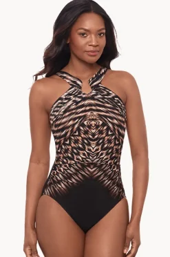 One Pieces|Miraclesuit Topkapi Aphrodite One Piece Black/Brown