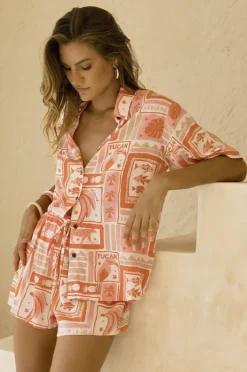 Tops|Go Girl Toucan Tango Yacht Shirt Pink