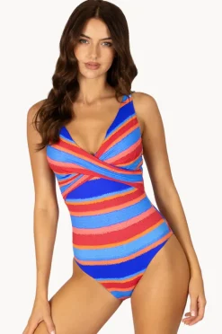One Pieces|Baku Trinidad D/E Cup Wrap One Piece Azure