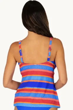 Tankini Tops|Baku Trinidad D/E Cup Wrap Tankini Separate Azure