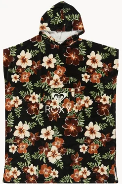 Towel Robes & Ponchos|Towel Robes & Ponchos|Roxy Tropical Feels Stay Magical Hooded Towel Black/multi