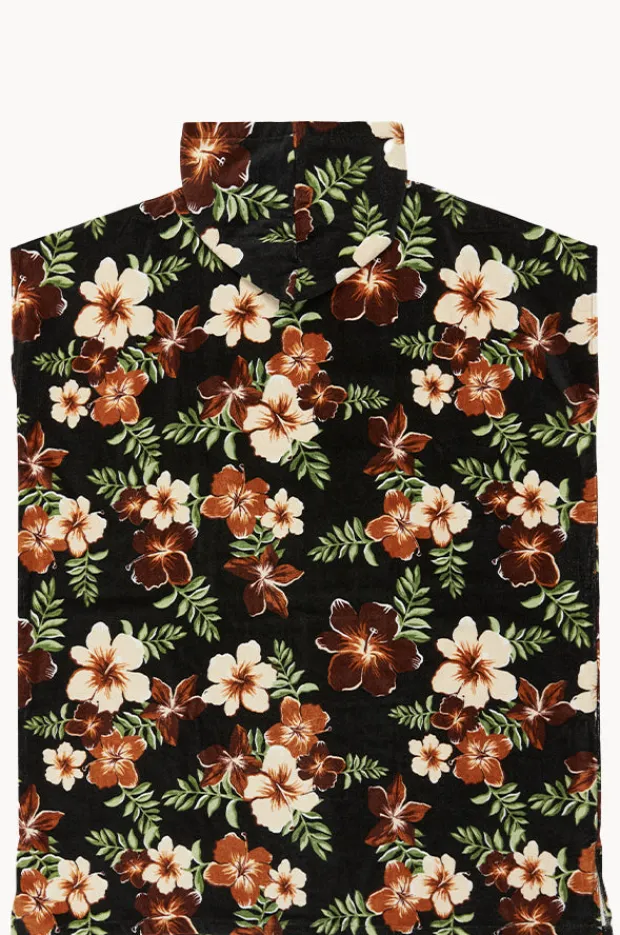 Towel Robes & Ponchos|Towel Robes & Ponchos|Roxy Tropical Feels Stay Magical Hooded Towel Black/multi