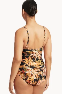 One Pieces|Sea Level Troppica DD/E Cup Twist Front One Piece Black