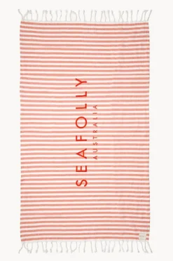 Beach Bags|Bags|Seafolly Turkish Towel & Net Bag Set Mandarin