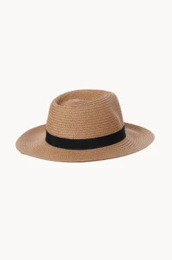 Headwear|Headwear|Rigon Unisex Apache Adjustable Braided Fedora Caramel