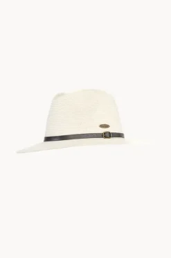 Headwear|Headwear|Sundaise Unisex Short Brim Panama Hat Ivory