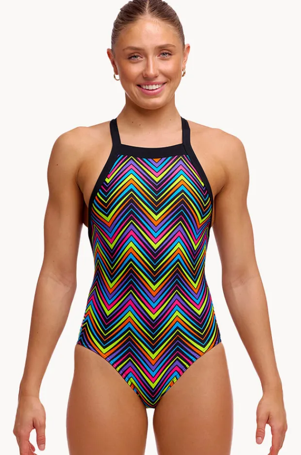 One Pieces|Funkita Up Down Sky Hi One Piece Black/multi