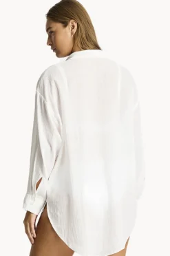 Overswim|Sea Level Vacay Cruise Shirt White