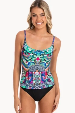 One Pieces|Togs Swimwear Verona Scoop Neck One Piece Black/Multi
