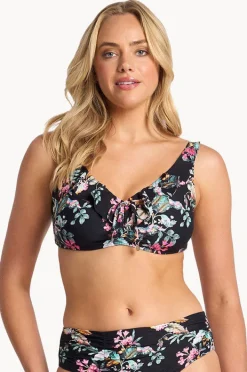 Bikini Tops|Sunseeker Viola E/F Cup Frill Bra Black