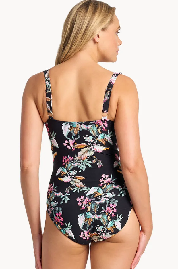 One Pieces|Sunseeker Viola E/F Cup Frill One Piece Black