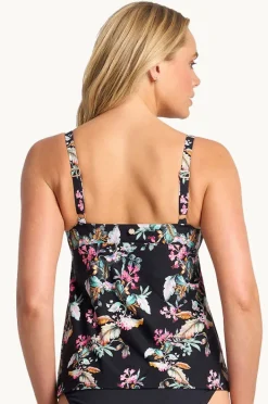 Tankini Tops|Sunseeker Viola Frill Tankini Separate Black
