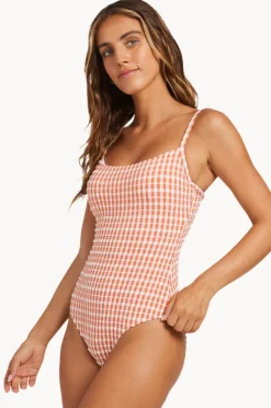 One Pieces|Billabong Wave Check Mia DD Cup One Piece Tigerlily