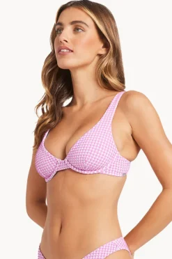 Bikini Tops|Billabong Wave Check Ruby Bra Barbados