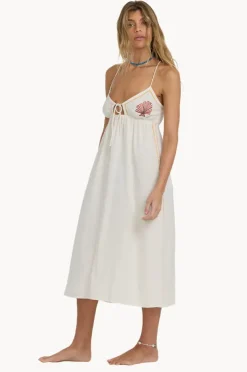 Dresses|Billabong Wave Haze Midi Dress Salt Crystal