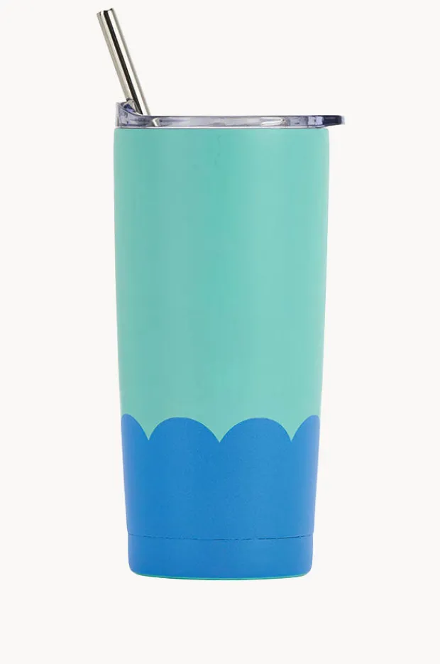 Drinkware|Drinkware|Annabel Trends Wave Stainless Smoothie Cup 500ml Blue/aqua