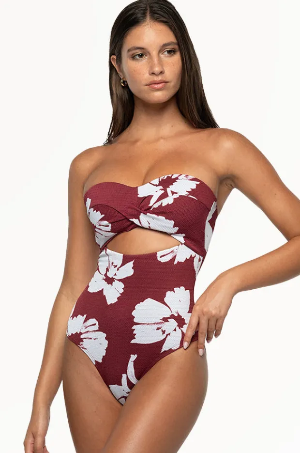 One Pieces|Nip Tuck Whispering Allure Luka One Piece Maroon