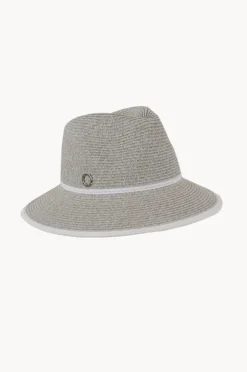 Headwear|Sundaise White Band Down Brim Hat White/Grey