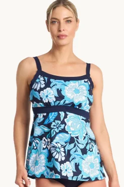 Tankini Tops|Poolproof Wisteria Swing Tankini Separate Navy