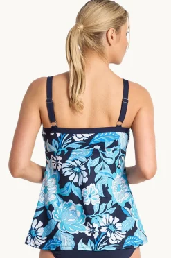Tankini Tops|Poolproof Wisteria Swing Tankini Separate Navy